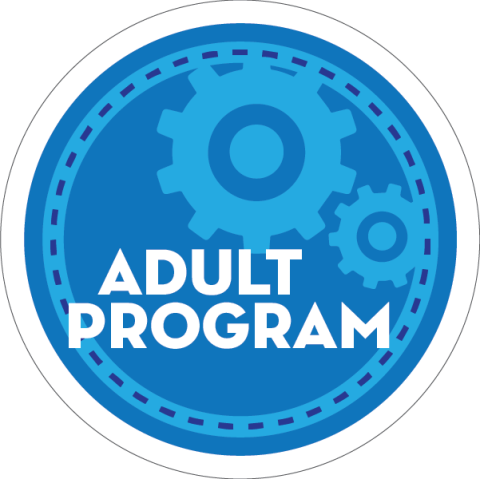 image of gears and the words adult program 